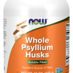 Casca De Psyllium Inteira De 12 Onças Da Now Foods
