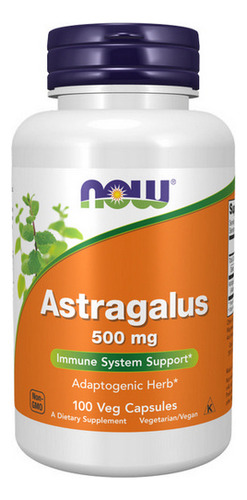Astragalus 500 Mg 100 Cápsulas Da Now Foods