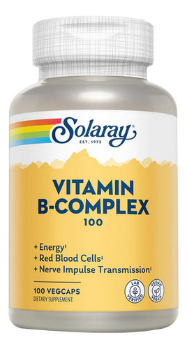 B-complex 100 100 Caps By Solaray