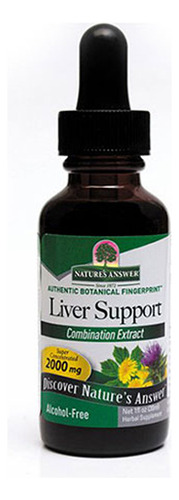 Liver Support, Sem Álcool, 1 Onça Da Nature's Answer