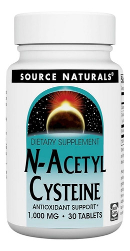N-acetyl Cysteine 1000 Mg 30 Tabs By Source Naturals