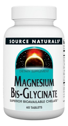 Magnesium Bis-glycinate 60 Tabs By Source Naturals