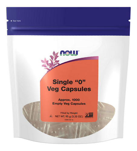 Empty Vegetarian Capsules 1000 Caps By Now Foods