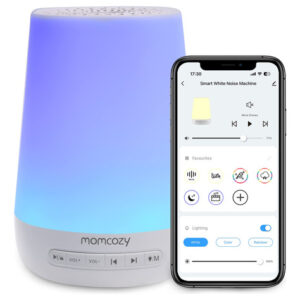 Máquina De Som Momcozy White Noise Com Luz Noturna Para Bebê