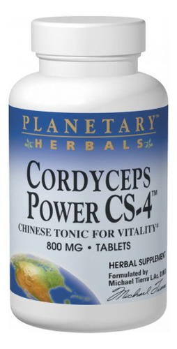 Cordyceps Power Cs-4 60 Comprimidos Da Planetary Herbals