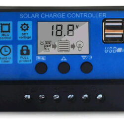 . Controlador De Carga Solar 50a, Automático De 12/24v, Pwm