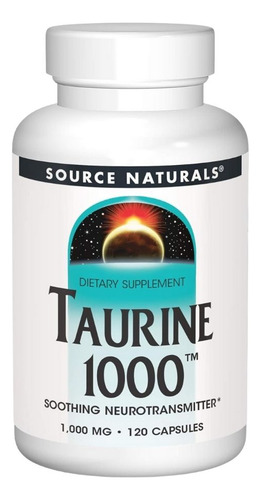 Taurine 1000 Mg 120 Caps By Source Naturals