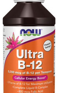 Líquido Ultra B-12 De 4 Onças Da Now Foods