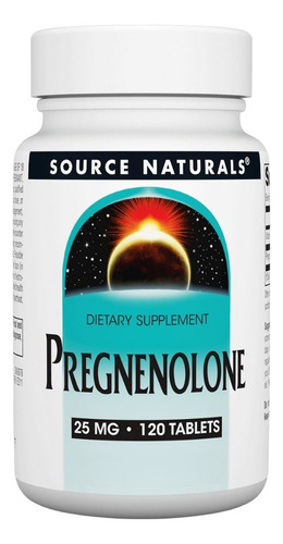 Pregnenolone 25 Mg 120 Tabs By Source Naturals