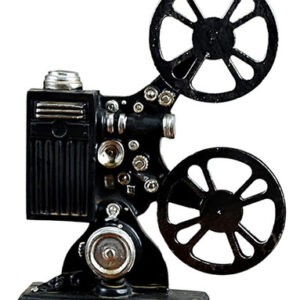 Filme Vintage Projetor Escultura Moda Antiga Vitrine