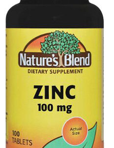 Gluconato De Zinco 100 Mg 100 Comprimidos Da Nature's Blend