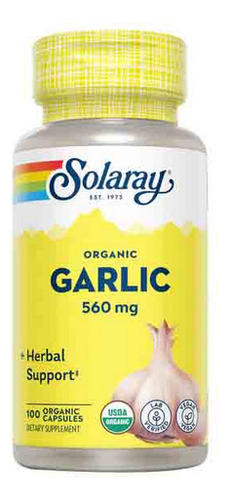 Alho 100 Cápsulas Da Solaray