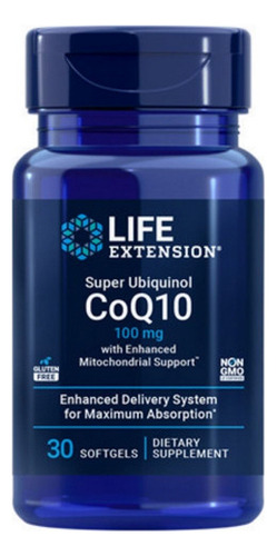 Super Ubiquinol Coq10 100 Mg 30 Cápsulas Gelatinosas Da Life