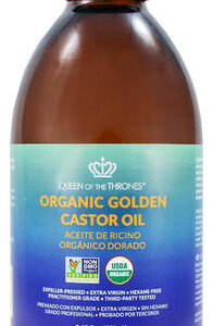 Óleo De Rícino Rainha Dos Tronos Orgânico Dourado 250ml