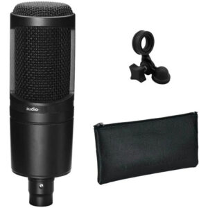 Microfone Condensador Cardióide Audio At2020 20-20000hz Três