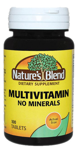 Multivitamínico Sem Minerais 100 Comprimidos Da Nature's Ble