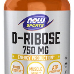 D-ribose 750 Mg 120 Cápsulas Da Now Foods