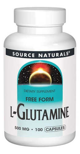 L-glutamine 500 Mg 100 Caps By Source Naturals