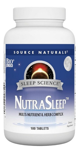 Nutrasleep 100 Tabs By Source Naturals