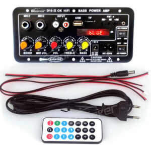 1 Placa Amplificadora De Áudio D10-ii Com Led 30-120w Para 4