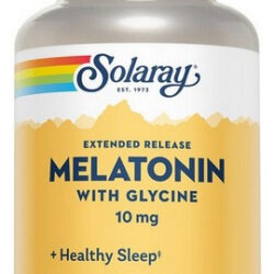 Melatonina Com L-glicina 10 Mg 100 Unidades Da Solaray