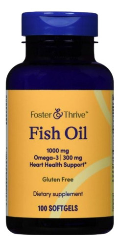 Fish Oil 1000 Mg 100 Softgels By Foster And Thrive
