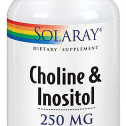 Colina E Inositol 250 Mg 100 Cápsulas Da Solaray