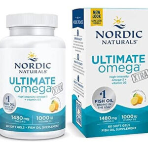 Nordic Naturals Ultimate Omega Xtra, Sabor Limão - 60 Cápsu