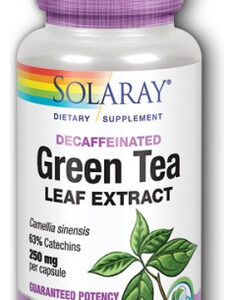 Extrato De Folha De Chá Verde 250 Mg 30 Cápsulas Da Solaray