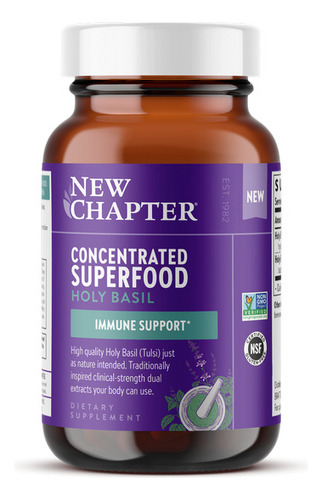 Concentrated Superfood Holy Basil 30 Vegcaps By New Chapter