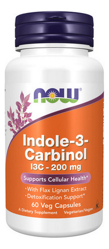 Indole-3-carbinol (i3c) 200 Mg 60 Cápsulas Da Now Foods