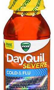 Líquido Para Gripe Severa Dayquil, 8 Onças, Da Vicks
