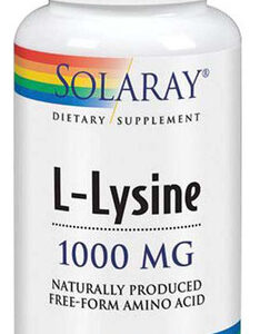 L-lisina 1.000 Mg 90 Comprimidos Da Solaray