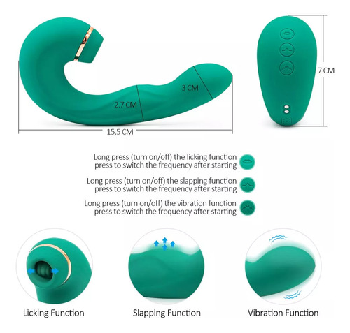 Vibrador Para Chupar A Língua Com 9 Modos De Vibração. - Imagem 6