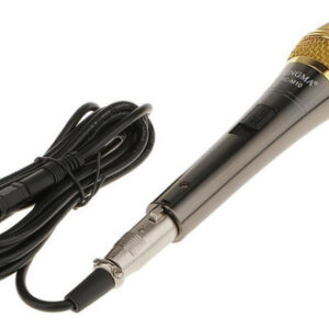 Microfone De Condensador A Pilhas De Ouro Com Tampa De