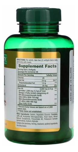 Ômega 3 - Nature"s Bounty - Fish Oil - 90 unidades - Imagem 6