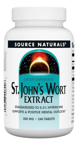 St. John's Wort 300 Mg 240 Tabs By Source Naturals