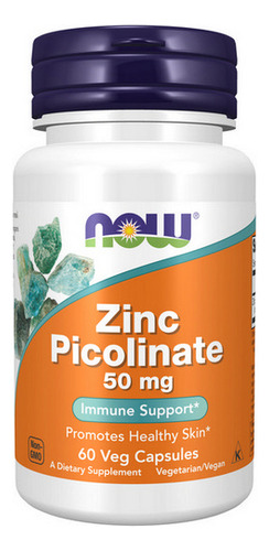 Picolinato De Zinco 50 Mg 60 Cápsulas | By Now Foods