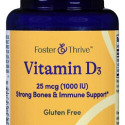 Vitamin D3 25 Mcg 100 Tabs By Foster And Thrive