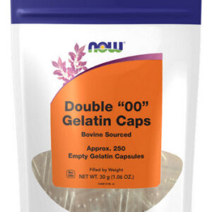 Cápsulas Vazias Gelatin Double 00 250 Cápsulas Da Now Foods