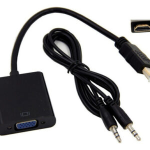 Do Conversor Hd 1080p Hdmi Para Vga+cabo De Áudio De 3,5 Mm