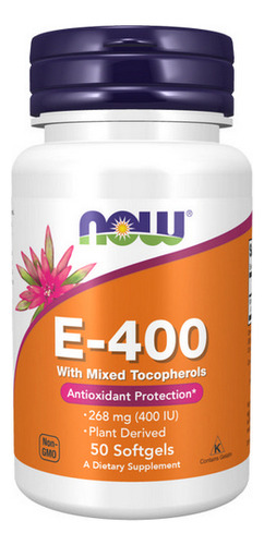 Géis E-400 Mt 50 Da Now Foods