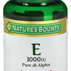 Cápsulas Gelatinosas De Vitamina E 1000 Ui Da Nature's Bount