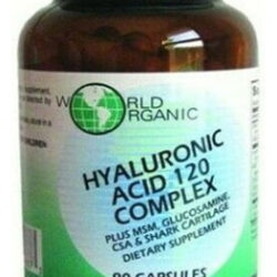 Ácido Hialurônico 120 Mg 90 Cápsulas Da World Organics