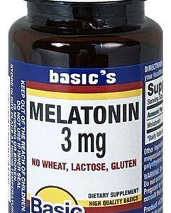 Melatonin Tablets 3 Mg 200 Count By Basic Vitamins