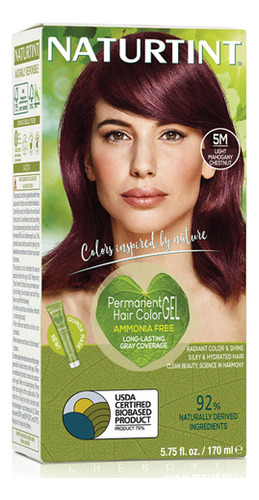 Lt. Mahogany Chestnut (5 M) 5,98 Onças Por Naturtint