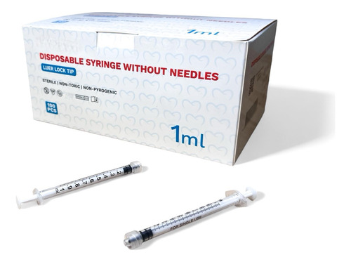 Seringa Descartável Luer Lock 1ml Estéril (caixa De 100)