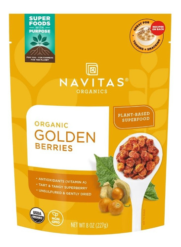 Organic Goldenberries 8 Oz By Navitas Organics