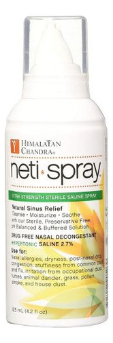 Spray Salino Estéril Extra Forte Neti Spray 4,2 Onças Do Ins