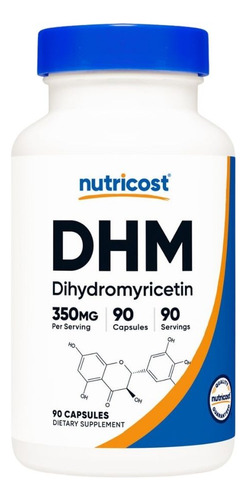 Dihydromyricetin Dhm Capsules 350 Mg 90 Count By Nutricost